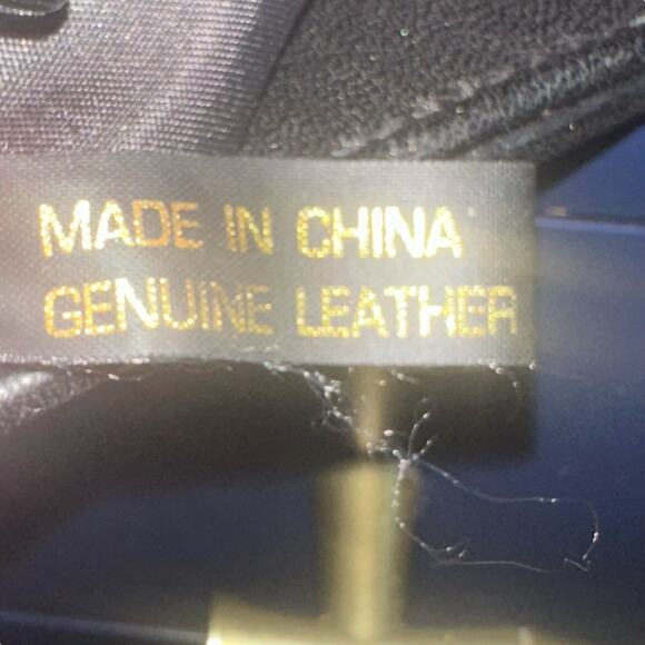 Enzo Angiolini Black Woven Leather Tote Shoulder Bag Genuine Leather Handbag - Picture 6 of 11